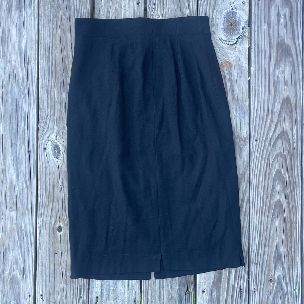 Escada Classic Black Pencil Skirt Size 38